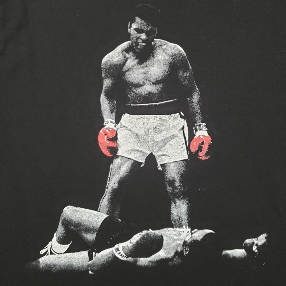 Muhammad Ali T-Shirt Mens M Black Boxing Knock Out Cassius Clay - Picture 3 of 11